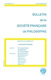 Philosophie indienne (Bulletin de la Société Française de Philosophie, 2007/1)
