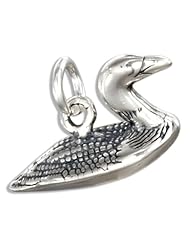 Sterling Silver 3D Loon Charm