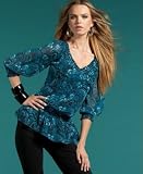 INC International Concepts? Petite Smocked Peasant Top