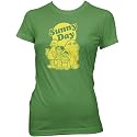 Sesame Street Sunny Day Ladies Fine Jersey T-Shirt, Grass, XL