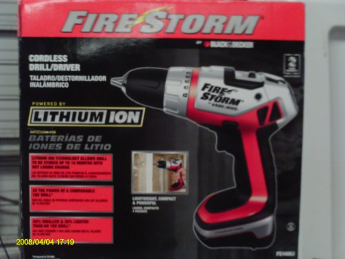 FIRE STORM CORDLESS DRILL/DRIVER