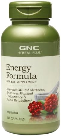 GNC Herbal Plus Energy Formula, Capsules-100 ea