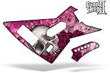 Guitar Hero 2 Faceplate Skin Xbox 360 - (Xplorer Guitar) Bone Collector Pink