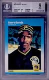 Barry Bonds 1987 Fleer Rookie Card graded BGS 9 MINT