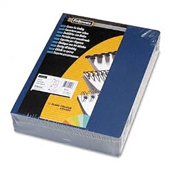 Fellowes Linen Presentation Covers, 11-1/4 Inch x 8-3/4 Inch, Navy, 200 per Pack (52113)
