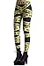 Roseate Women's 3D Digital Print Leggings Workout Running Tights WARNING TAPE