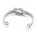 Silvertone Cuff Bracelets, Bangle Bracelets w/ Designer Inspired Jewelry Infinity Knot Bracelet