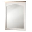 Shaker Mirror In Pure White/Maple Finish By South Shore Furniture