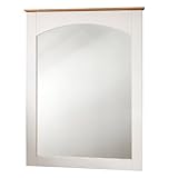 South Shore Furniture, Summertime Collection, Mirror, Pure White and Natural Maple