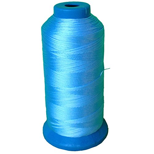 Item4everÂ® Light Blue Bonded Nylon Sewing Thread #69 T70 1500 Yard for Outdoor, Leather, Upholstery