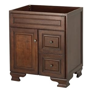 Foremost HANA3021D Hawthorne 30-Inch Vanity, Dark Walnut,Foremost Bath,HANA3021D,1948023
