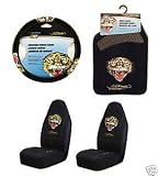 Ed Hardy Tiger Seat Covers, Floor Mats, Steering Wheel Cover 5-pc Set