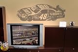 Jimmie Johnson 48 Large NASCAR Wall Shadow Decal