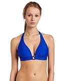 Toes on the Nose Women's Solid Halter Swim Top