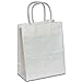Aviditi BGS103W Paper Shopping Bag, 8" Length x 4-3/4" Width x 10-1/4" Height, White (Case of 250)
