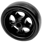 Trailer Jack - 6 Blk Poly Spare Wheel
