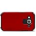 Evocel EVO-SAMG360-SA03 Dual Layer Series Hybrid Armor Protector Case for Galaxy Core Prime / Prevail LTE - Fire Engine Red