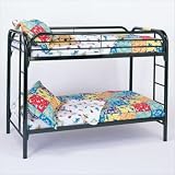 Wildon Home 2256K Framington Twin/Twin Futon Bunk Bed in Black