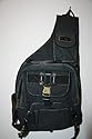 Eurosport Deluxe Shoulder Sling-Bag in Black Color - Cross Shoulder Backpack