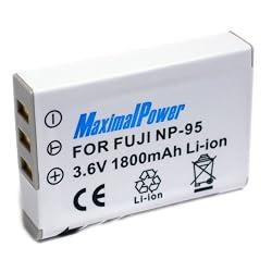 Maximal Power DB FUJ NP-95 Replacement Battery for Fuji Digital Camera/Camcorder