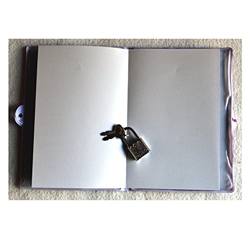 Teen Locking Dear Diary, 4 X 6 PVC Personal Journal with Lock and Key