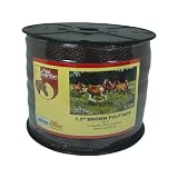 1.5 Brown Polytape for Electric Fence by LACME