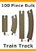 100 Piece Bulk Wooden Train Track Compatible with Thomas & Friends Wooden Railway System