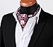 SetSense Men's Plaid Jacquard Woven Self Cravat Tie Ascot