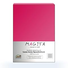 Jersey Spannbettlaken Spannbetttuch Deep Pink 90x200 - 100x200