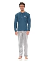 Basket Pijama Tapeta Bordado Mangas Elásticas (Verde)