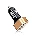[ USB Car Charger ] JOTO 6.6A/33W 3 Ports USB Car Charger with Smart IC Intelligent High Speed Charging [Metal Series] - Portable Fast Vehicle Charger compatible to Apple and Android devices (iPhone, iPad, Apple Watch, Samsung Galaxy, Galaxy S6, HTC M9, Nexus, Motorola, Nokia, Sony, MP3, GPS, Bluetooth Speaker and More) Mobile Smartphones and Tablets UNIVERSAL Portable Rapid Travel Charger, 3 USB Quick Car Charger Adapter [Gold / Black]
