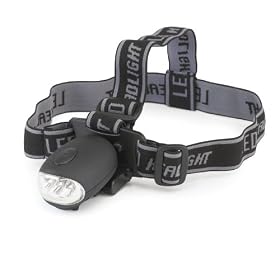 Gelert 3LED /3FN Wind Up Headlight - Black