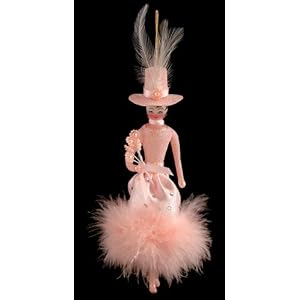 Click to buy Italian Christmas decorations   : girl in pink glass ornament from Amazon!