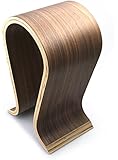 Wooden Omega Headphones Stand/Hanger/Holder - Walnut Finish