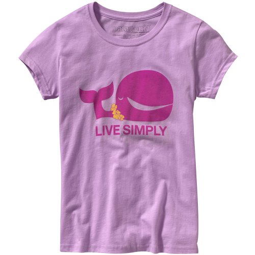Patagonia Kinder Shirt GIRL LIVSIMPL WHA TS, LILAC, M, 61946_588 Preisvergleich