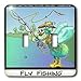 Londons Times Funny Bugs and Slugs Cartoons - Fly Fishing - Light Switch Covers - double toggle switch
