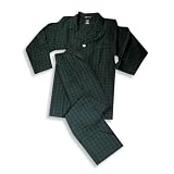 Hanes Classics - Mens Broadcloth Pajamas, Green, Navy