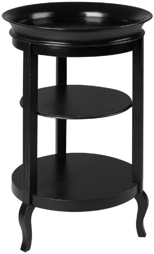 Accent Table with Three Black Finish