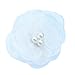 Pearl Poppy flower hair clip - Girl Wispy Clippy - best no slip barrette for fine hair(GC4-White)