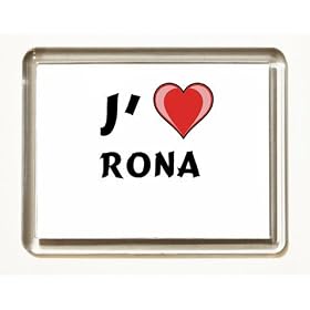 J'aime Rona aimant frigo