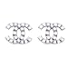 TI-CC PEARL STUDS 12X9MM (SMALL): boucles d'oreilles en fauxperles d'eau douce perles bling bling tr�s designs - 1.2 cm sur 0.9cm - 925 plaqu� argent - Utopia
