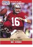 1990 Pro Set Joe Montana Football Card #293 - Shipped In Protective Display Case!