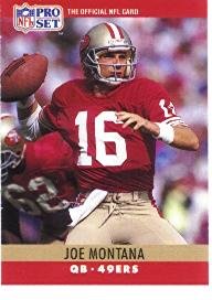 1990 Pro Set Joe Montana Football Card #293 - Shipped In Protective Display Case!