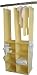 Tadpoles Classics Gingham Yellow - Double Hanging Closet Organizer