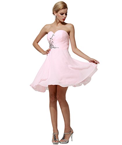 Fashion Plaza Short Strapless Sweetheart Prom Dress Crystal D0371