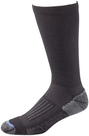Harley-Davidson Men's Cruiser Coolmax Mid Calf Socks - 3 Pairs