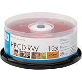HEWLETT-PACKARD CDRW80-25S High Speed CD-RW80 Rewriteable Media - ( 25 Pack ) by