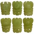 EXP Handmade Jade Buddhist Spirit Masks - Set of 6