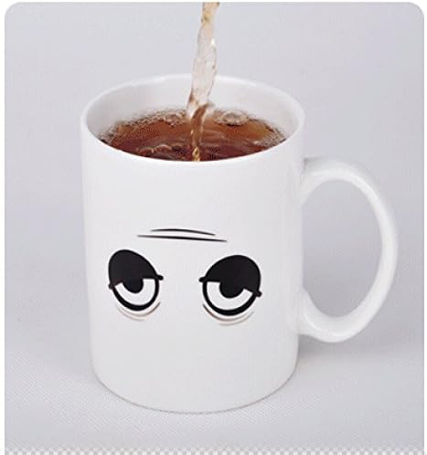 Goodaa MUG CUP COFFEE TEA MAGIC HEAT SENSITIVE HOT CHANGING CERAMIC