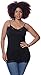 2 Pack Zenana Women's Lace Trim Cami Tank Tops Small Black, White
